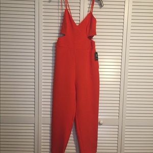 New Express Orange Jumpsuit, NWT, Size Medium